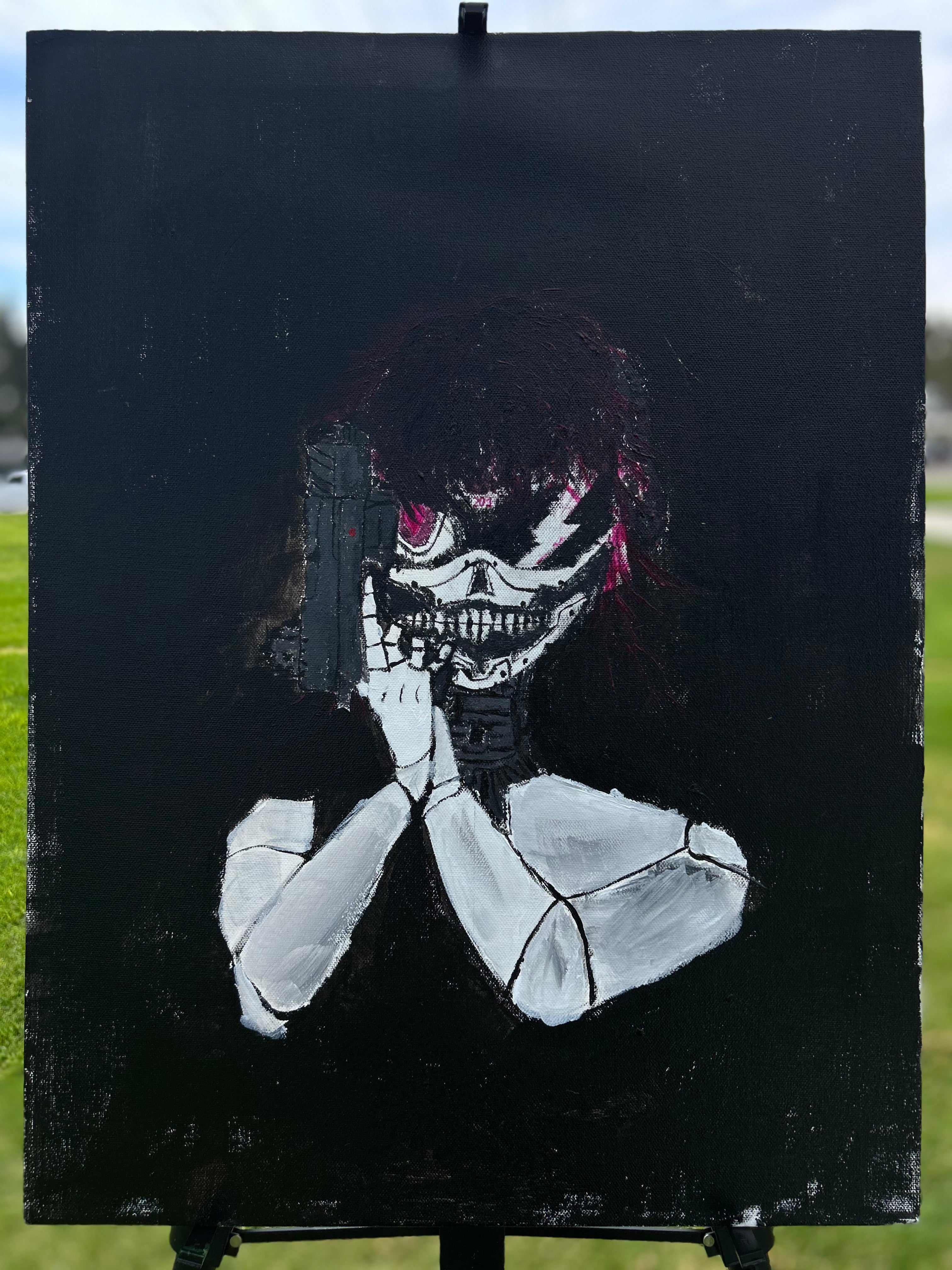 CyberGirl Painting (ORIGINAL)